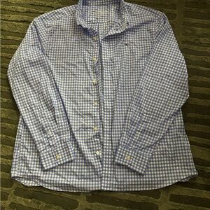 Vineyard Vines Blue and White Checkered Shirt